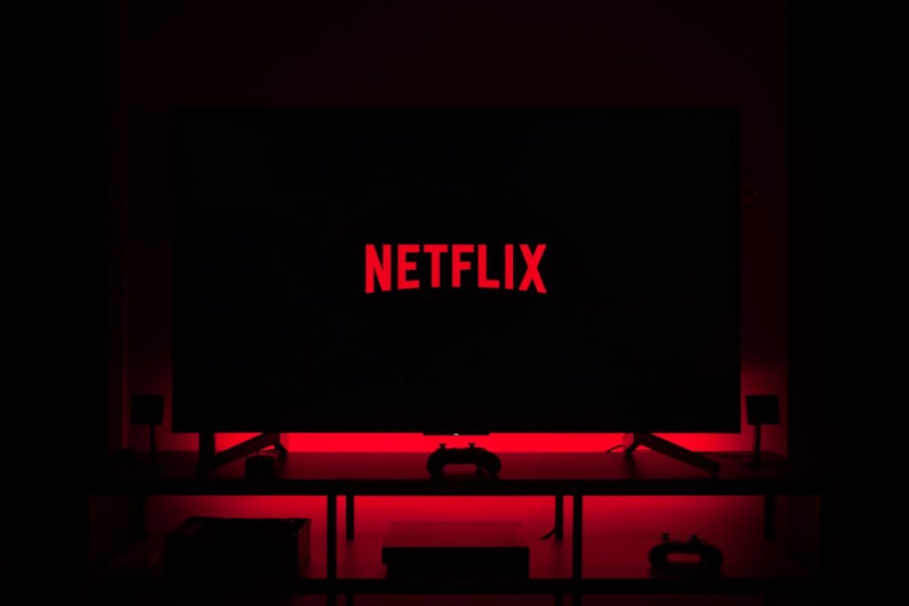 Home theatre with a large bright display - premium IPTV streaming